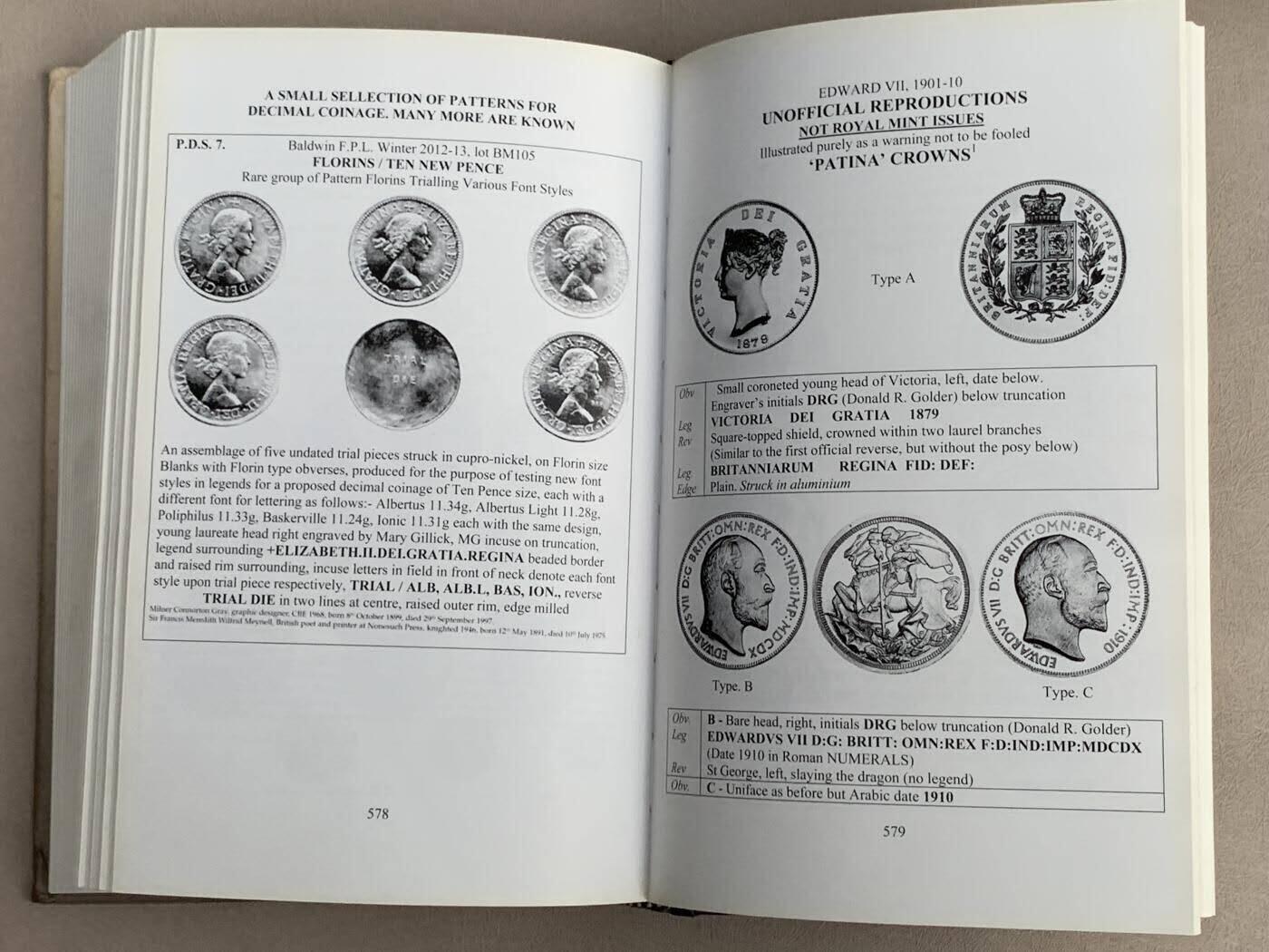 《竞宝斋》第361场 周日，周一  2场连拍 （全场包邮） 英国 ESC 银币目录 1649年以来英国银币大全 英系玩家必备，包括官方铸币和各种样币的细致版别，PCGS与NGC用的ESC编号即来自于该目录