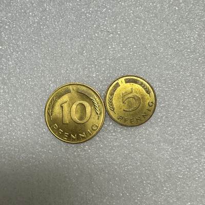 【铜匠收藏】★第93场★散币专场，无佣金，30包邮。不满30元，支付5元运费。《接受代拍 代送NGC评级》 - 德国原光硬币两枚