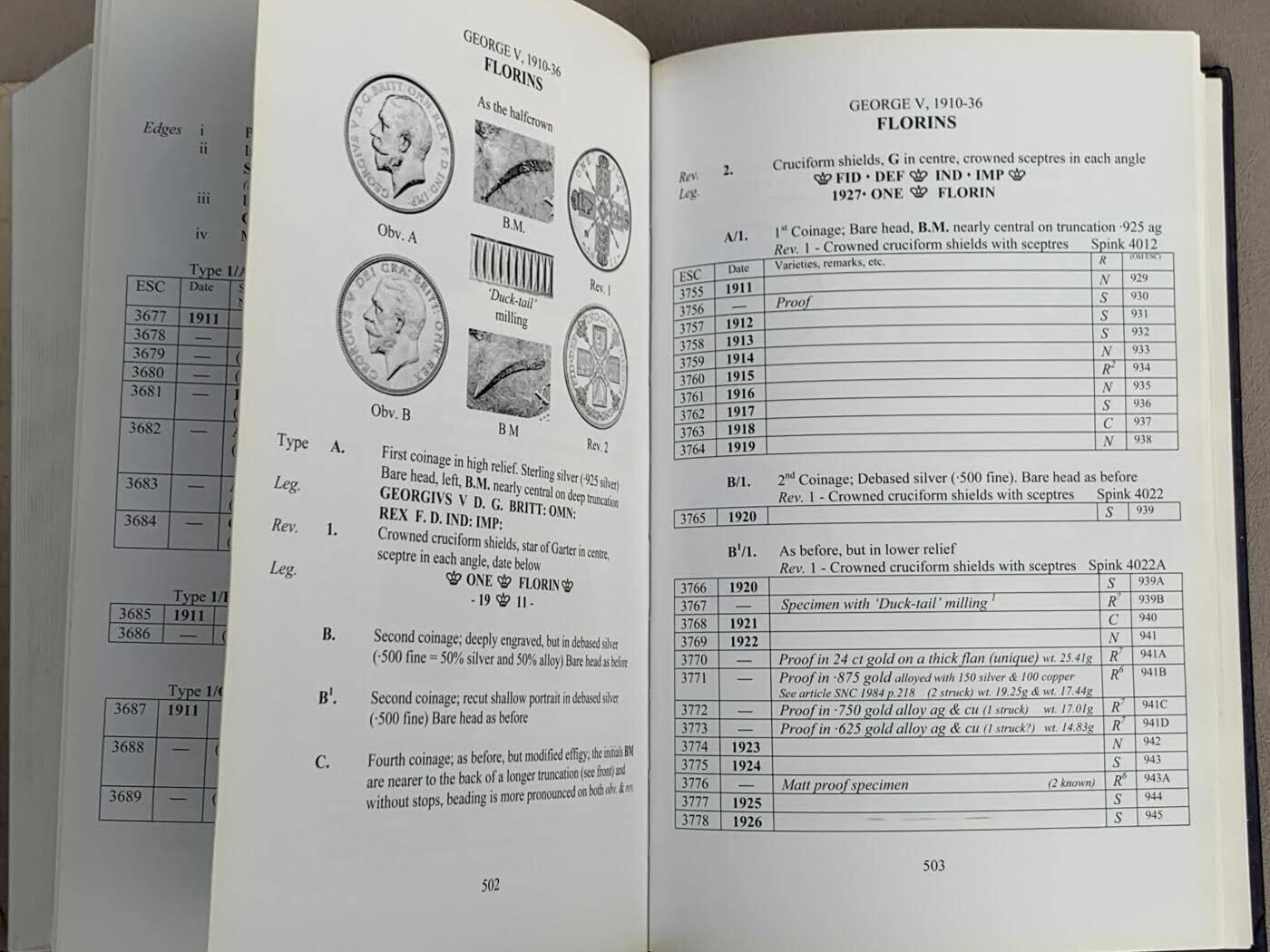 《竞宝斋》第361场 周日，周一  2场连拍 （全场包邮） 英国 ESC 银币目录 1649年以来英国银币大全 英系玩家必备，包括官方铸币和各种样币的细致版别，PCGS与NGC用的ESC编号即来自于该目录