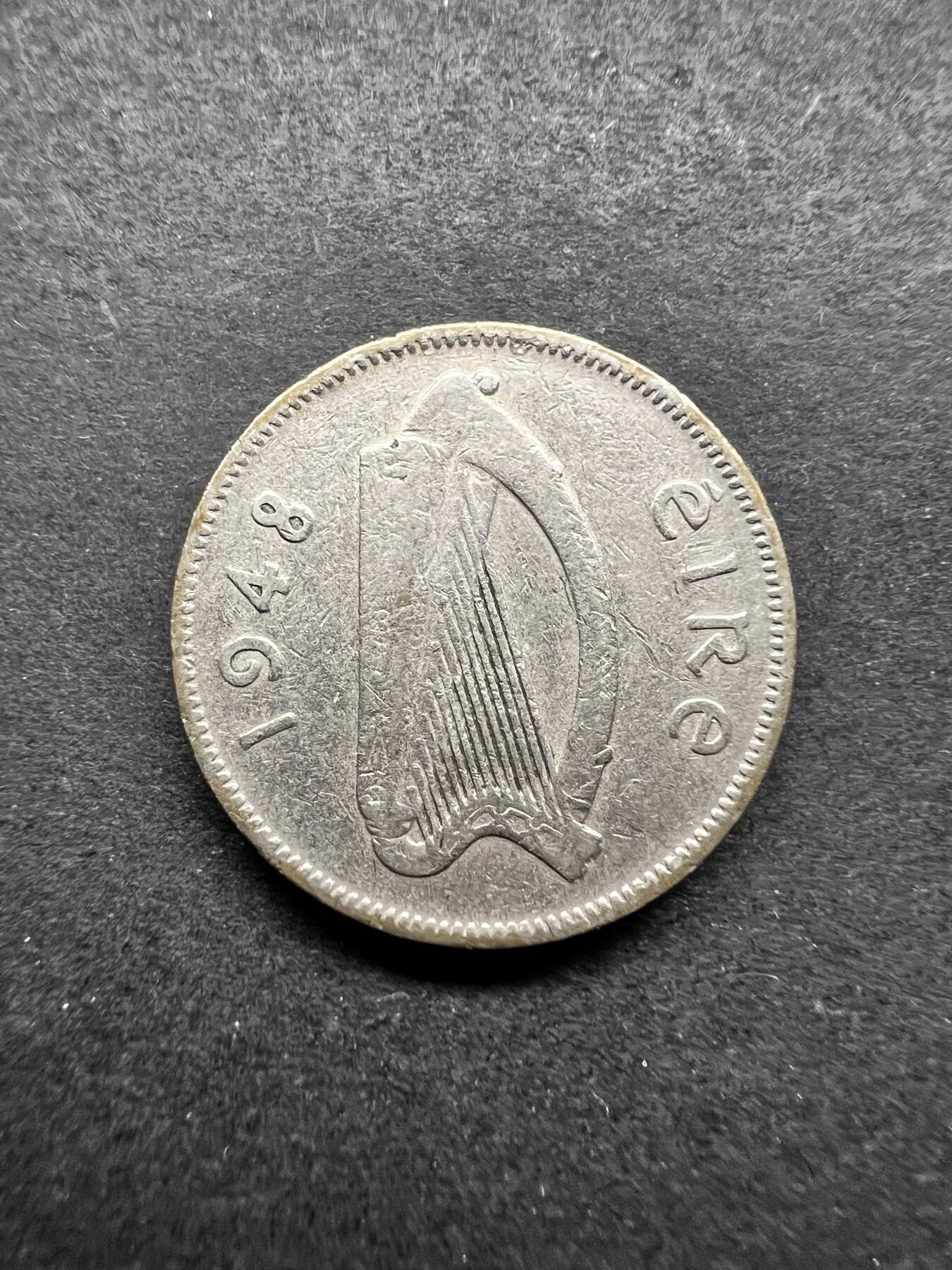 聚福钱庄★世界钱币第五期 无佣金 可寄存 欢迎参拍 爱尔兰1948年6便士镍币