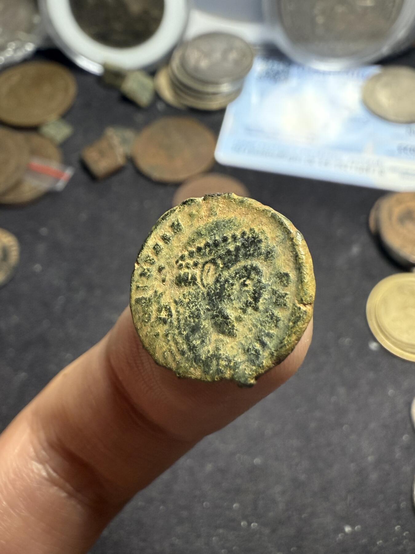 南宋泉阁俄币 外币 国币 专场第七期 古罗马 公元350-361 君士坦丁提乌斯二世小铜币 背逆 打制清晰 好品