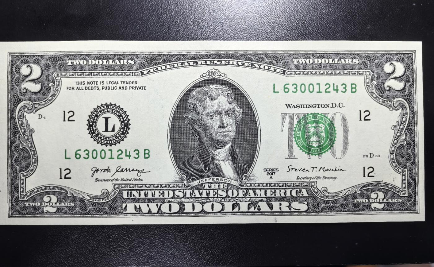 南宋泉阁俄币 外币 国币 专场第七期 2美元纸币 全新未流通 好品