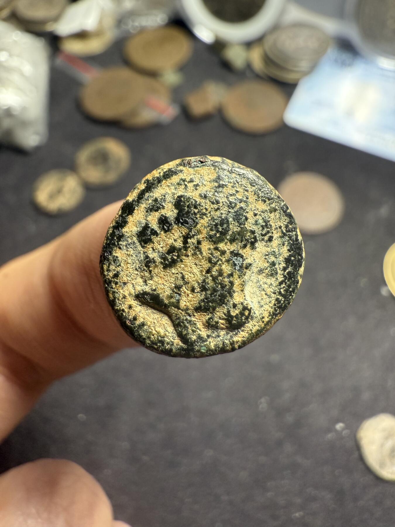 南宋泉阁俄币 外币 国币 专场第七期 古希腊 塞琉古帝国 宙斯头像铜币 背酒神杯 厚重 通货好品