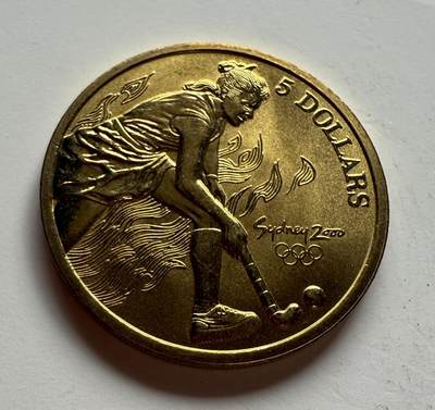 S&S Numismatic世界钱币-拍卖 第122期  - 澳大利亚2000年 悉尼奥运会-曲棍球 5澳元纪念币