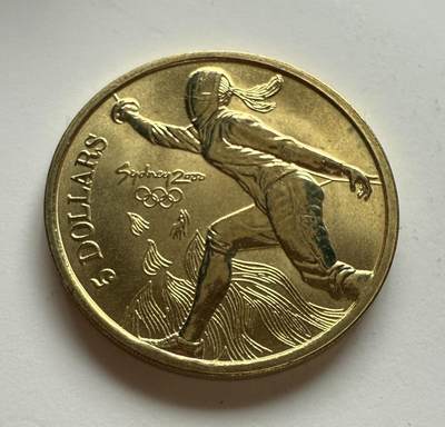 S&S Numismatic世界钱币-拍卖 第122期  - 澳大利亚2000年 悉尼奥运会-击剑 5澳元纪念币