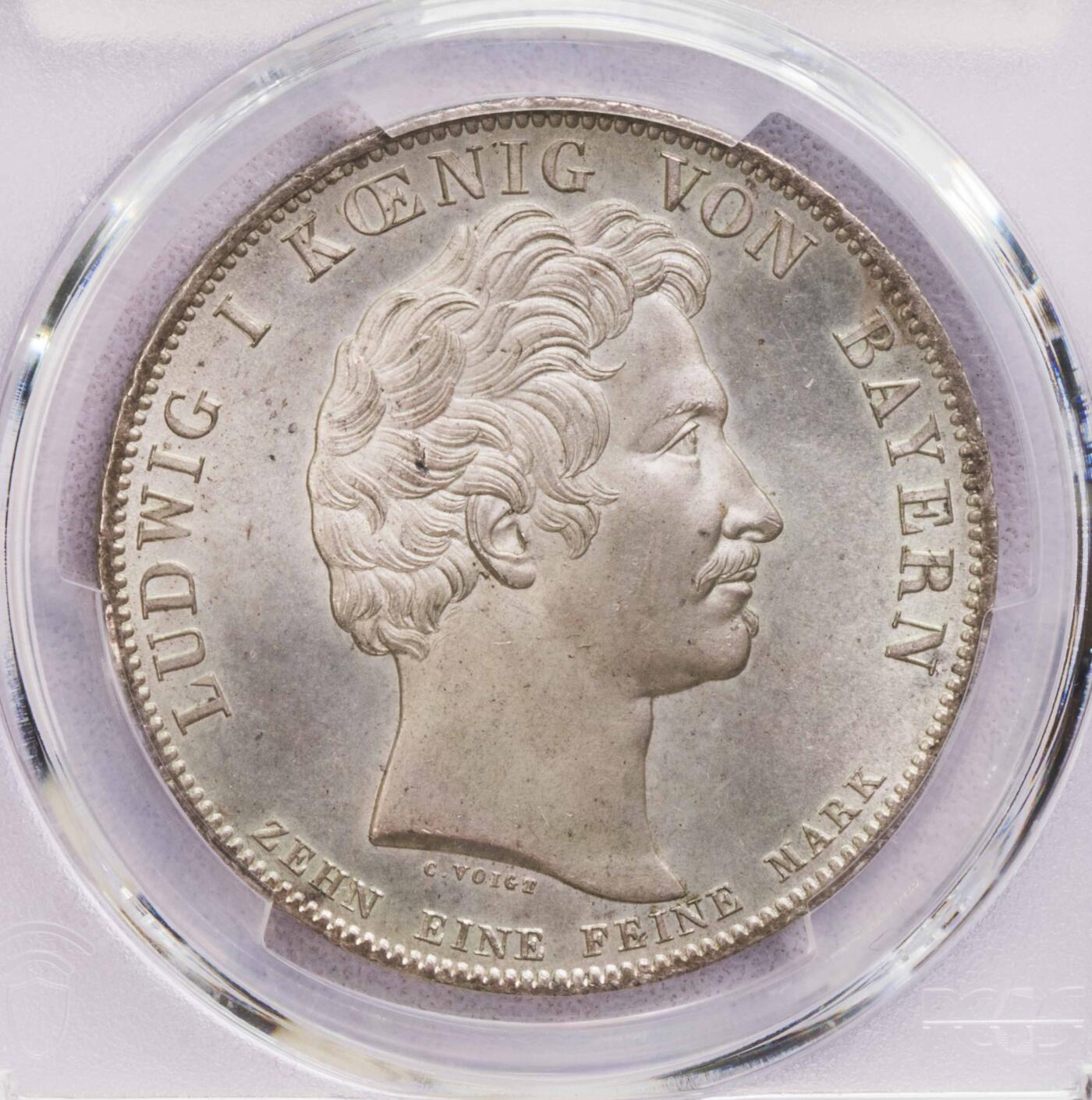 PCGS-MS65 1829巴伐利亚贸易条约历史泰勒