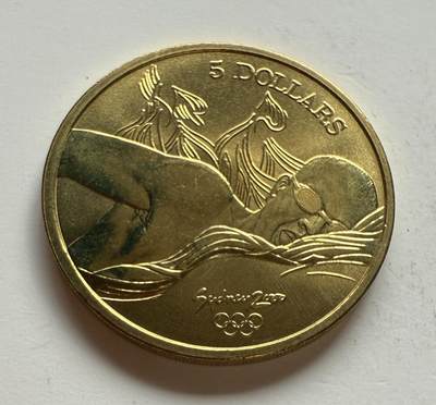 S&S Numismatic世界钱币-拍卖 第122期  - 澳大利亚2000年 悉尼奥运会-游泳 5澳元纪念币