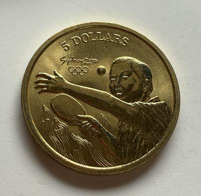 S&S Numismatic世界钱币-拍卖 第122期  - 澳大利亚2000年 悉尼奥运会-乒乓球 5澳元纪念币