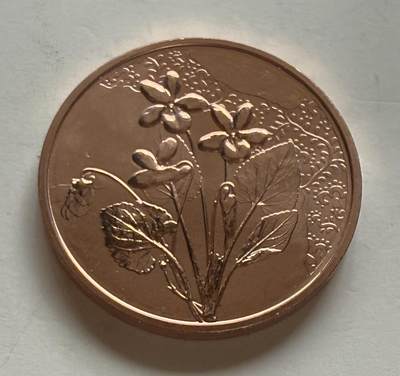 S&S Numismatic世界钱币-拍卖 第124期  - 奥地利2024年 花语系列-紫罗兰 10欧元纪念铜币