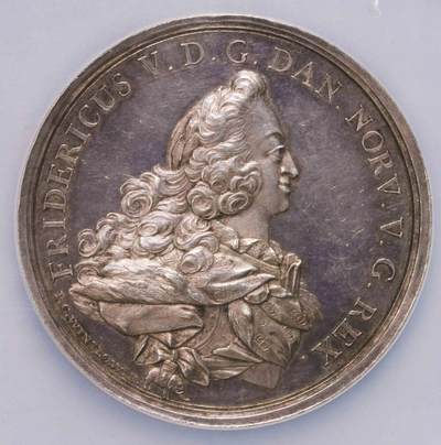 NGC-MS62 1752丹麦弗雷德里克和朱莉安娜结婚大银章 冠军 - NGC-MS62 1752丹麦弗雷德里克和朱莉安娜结婚大银章 冠军