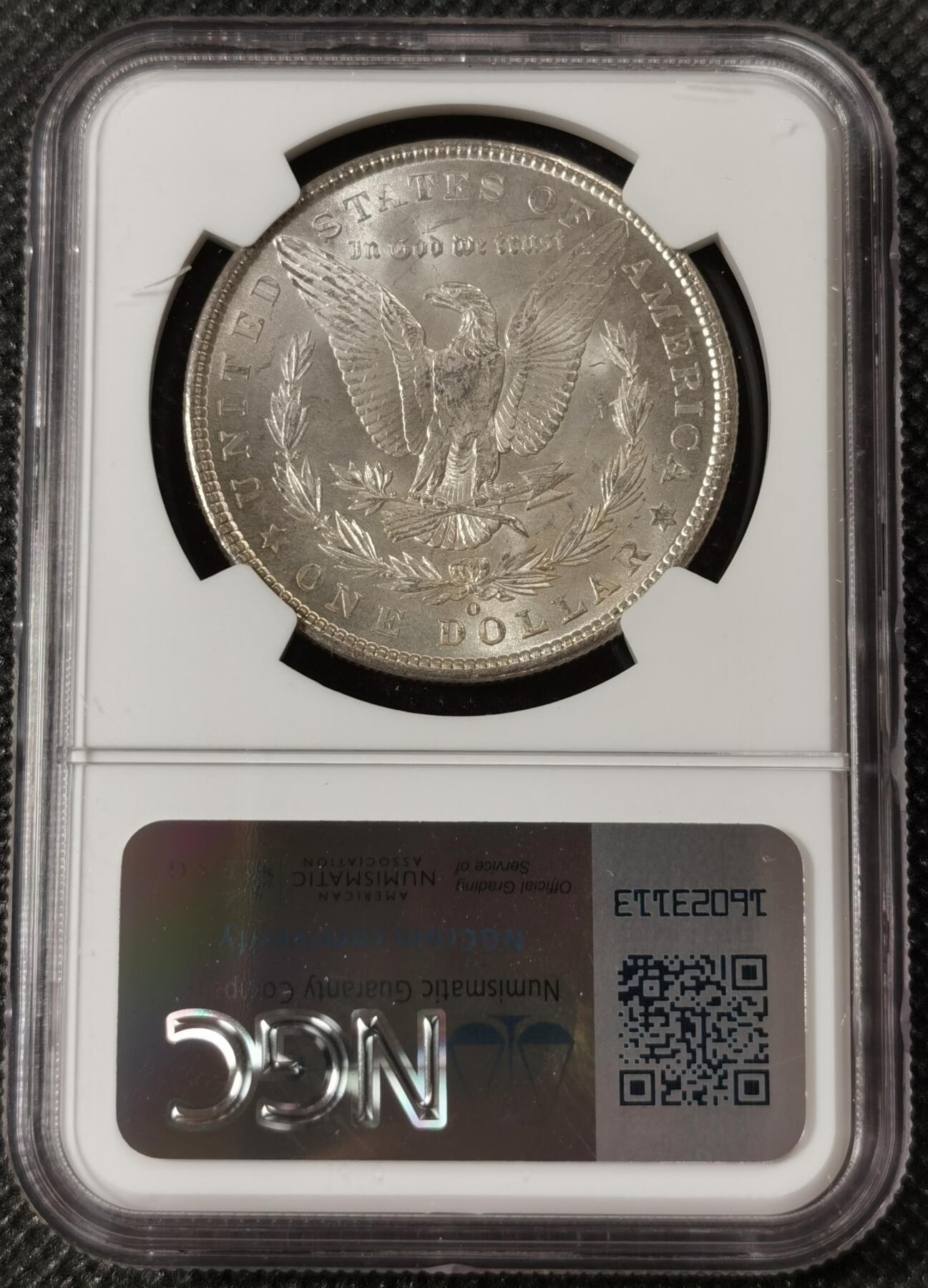 甄臻铺-世界钱币拍卖（第8期）新铺开张，欢迎捧场 NGC-MS63 1902年O版美国摩根