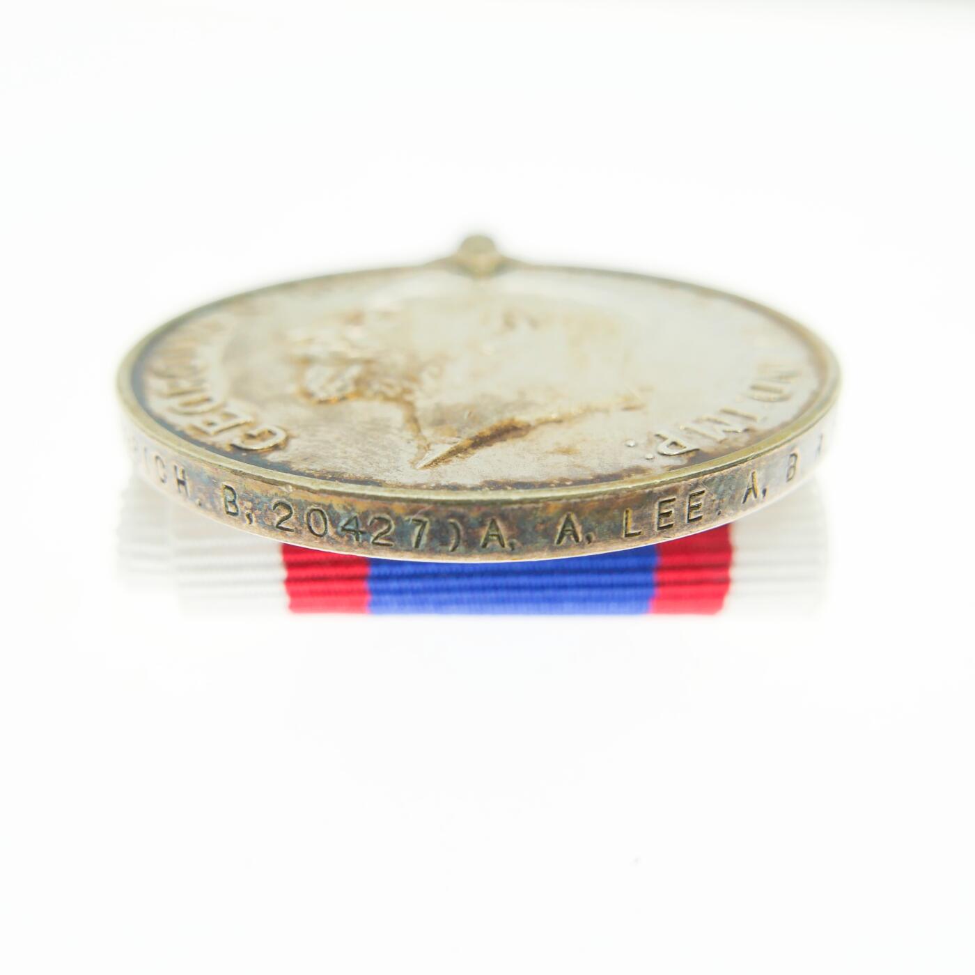 勋章奖章交易所2025年3月16拍卖 英国皇家预备舰长期服役奖章，乔治五世版，银质