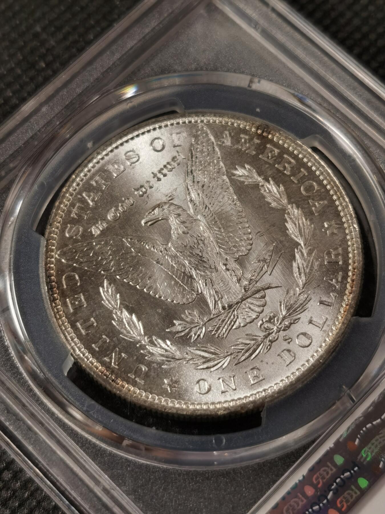 甄臻铺-世界钱币拍卖（第8期）新铺开张，欢迎捧场 PCGS-MS65 1880年S版摩根，镜面效果，PL质感