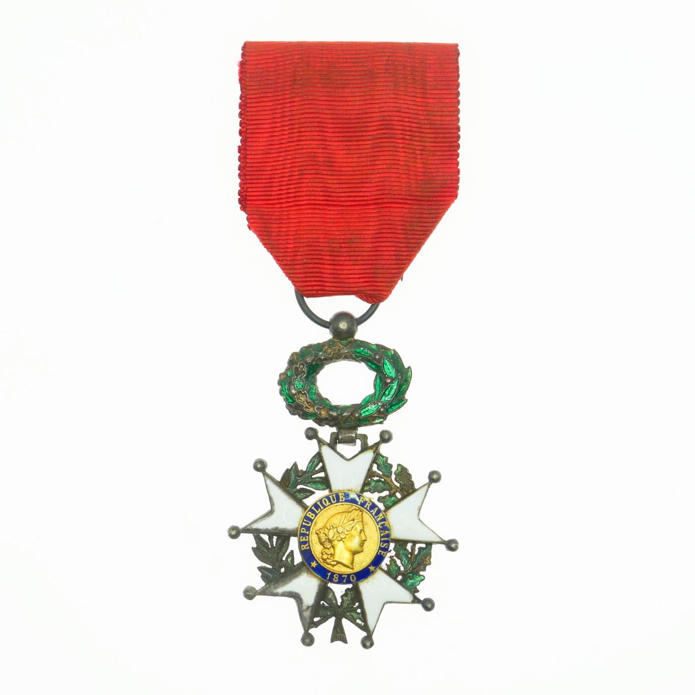 勋章奖章交易所2025年3月16拍卖 法国三共荣誉军团勋章，银质珐琅