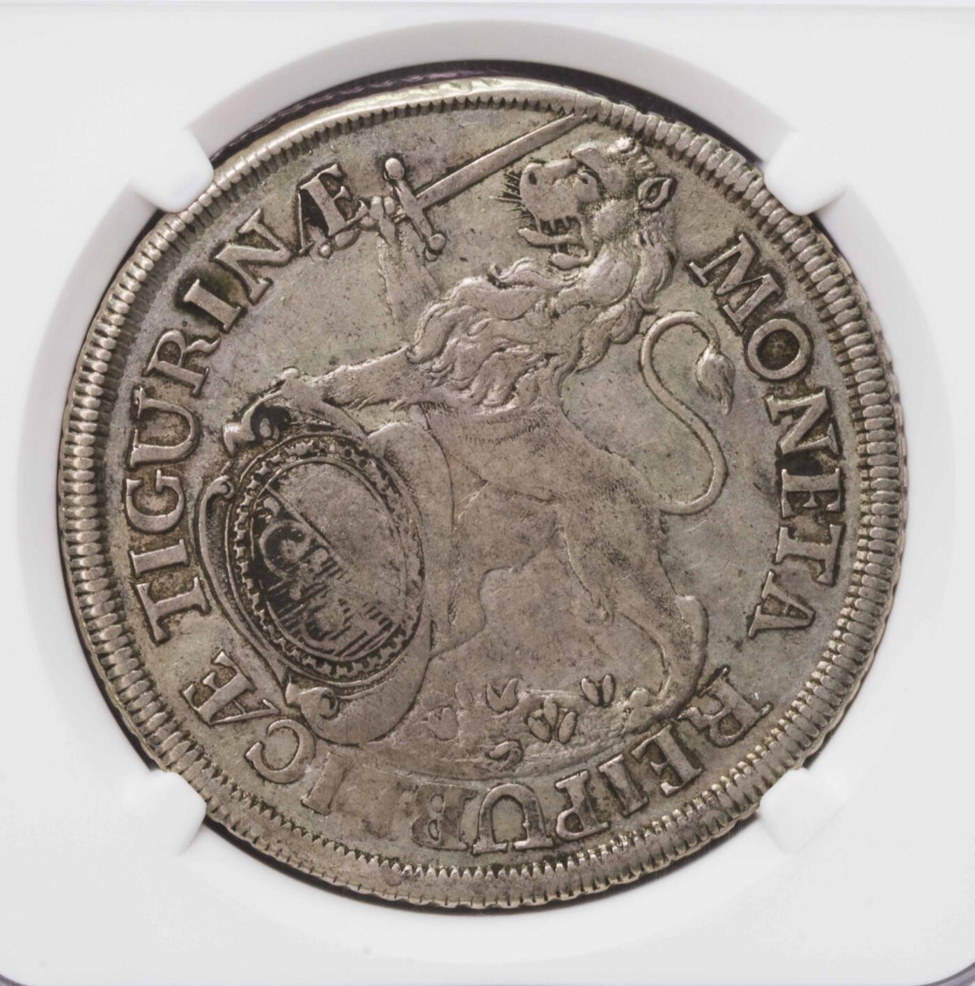 NGC-VF30 1756苏黎世文字版泰勒大银币 唯一有分冠军