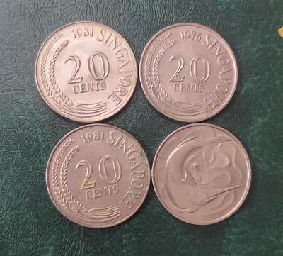 新加坡老版20分一组10枚，保真随机发货 - 新加坡老版20分一组10枚，保真随机发货