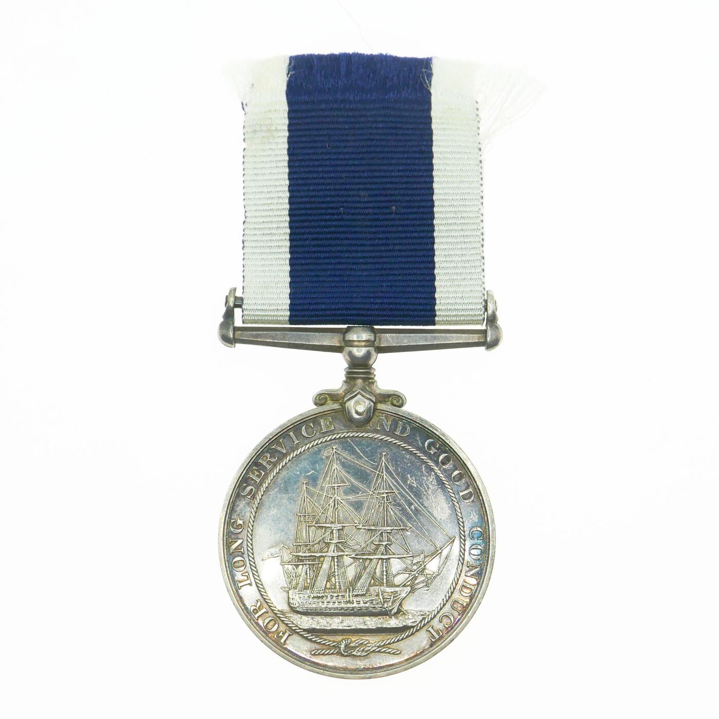 勋章奖章交易所2025年3月16拍卖 英国皇家海军长期服役奖章，乔治六世版，银质