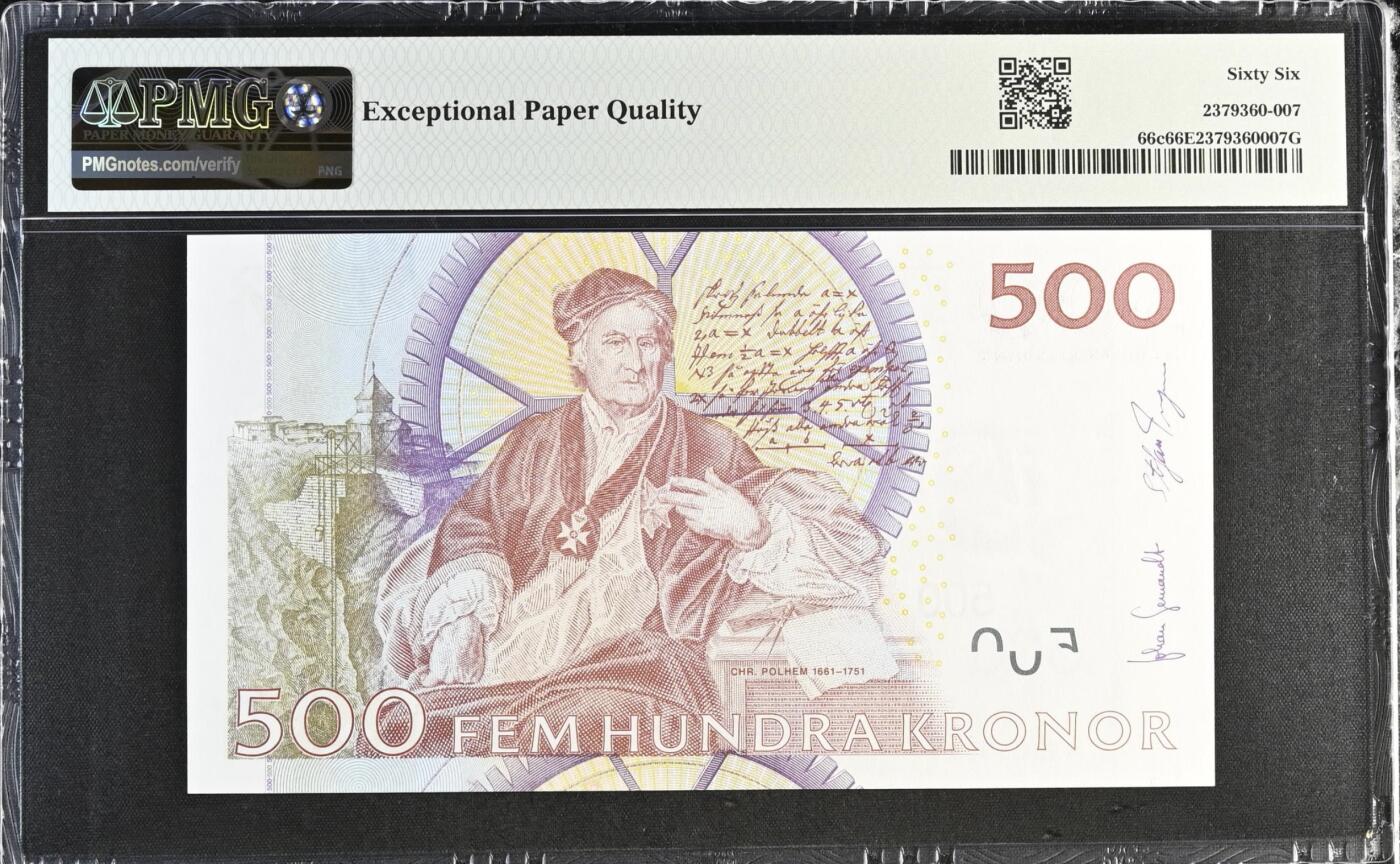 《艾美收藏》第191期-周日名誉品盛宴 瑞典500克朗 PMG66E 瑞典国王卡尔十一世