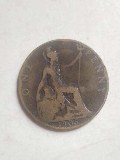 纪念币 评级币 硬币专场 1905年英国一便士。