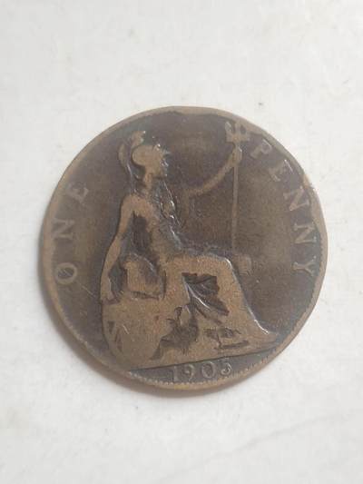 纪念币 评级币 硬币专场 1905年英国一便士。