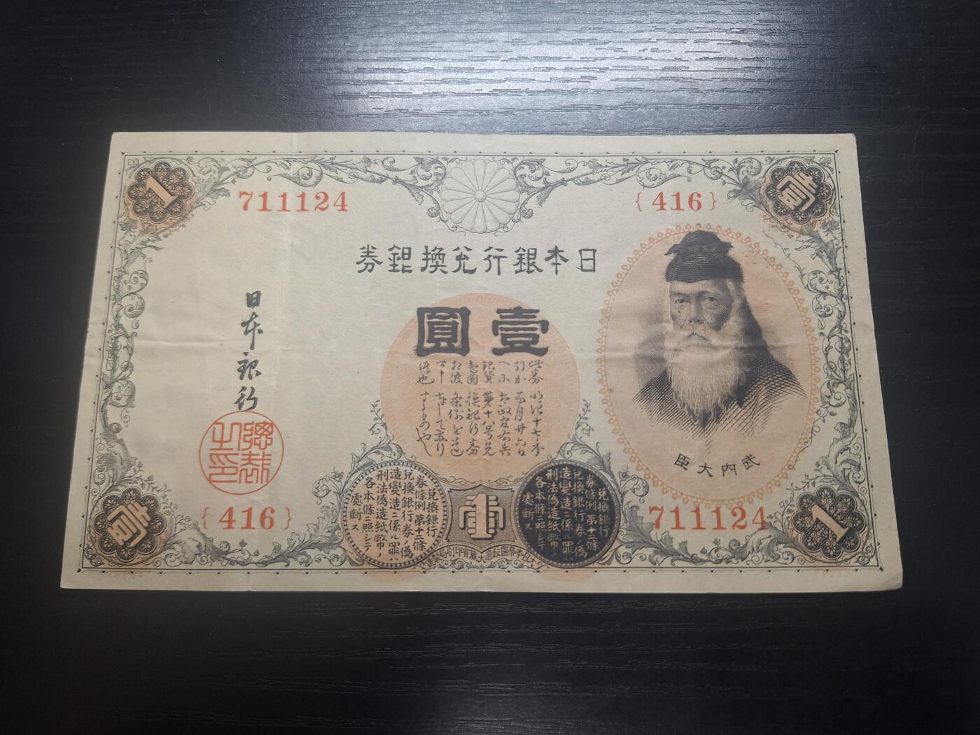 博彦收藏 3月18日 8点钱币专场 日本银行券1元 85品左右