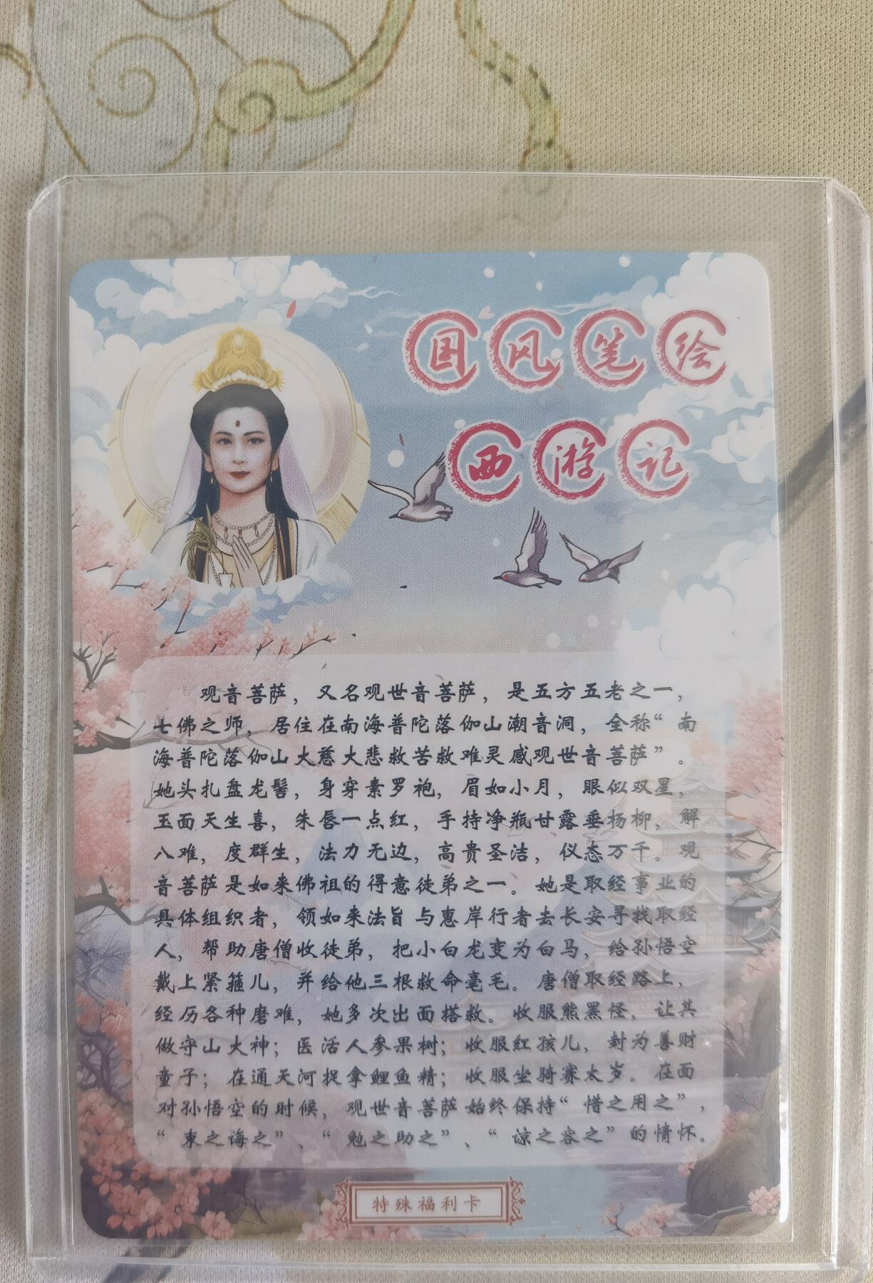 奇趣收藏卡牌拍卖第12场（持续更新中，收拍品免费上拍） 山河潮玩协会  雪舟 十二花神特殊福利卡 观音菩萨  粗闪 ，卡夹装