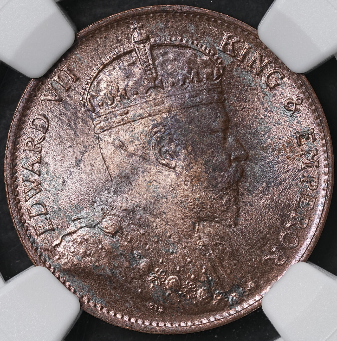 修遠堂世界钱币第六十一期 NGC MS64RB 1904年英属锡兰1分铜币
