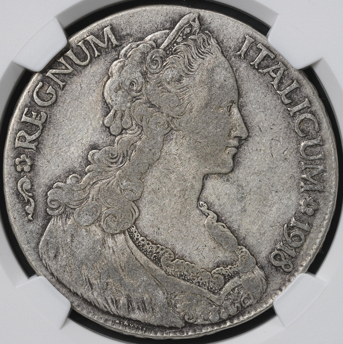 修遠堂世界钱币第六十一期 NGC XF40 1918年意属厄立特里亚1泰勒大银币