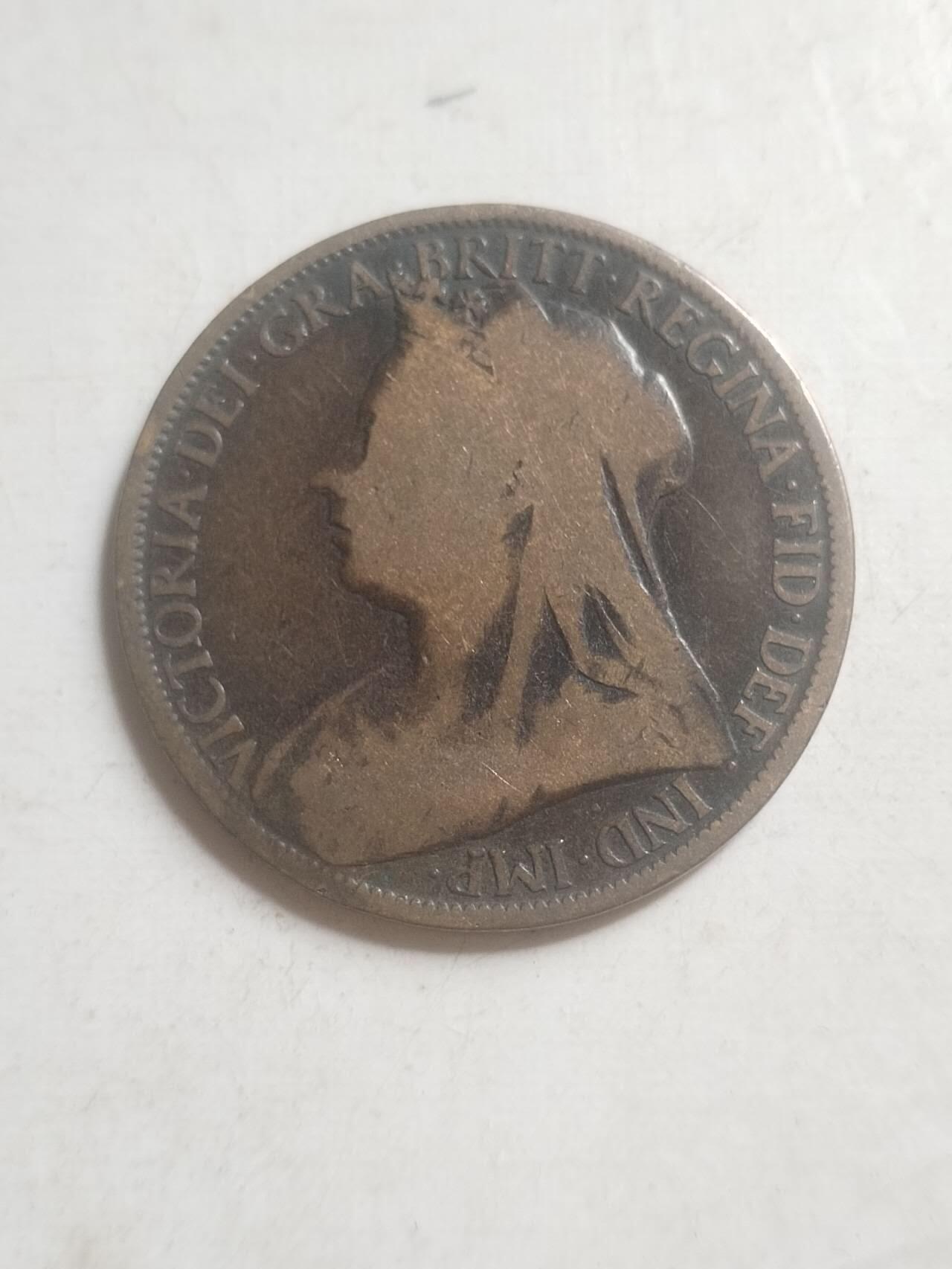 纪念币 硬币专场 1896年英国一便士。