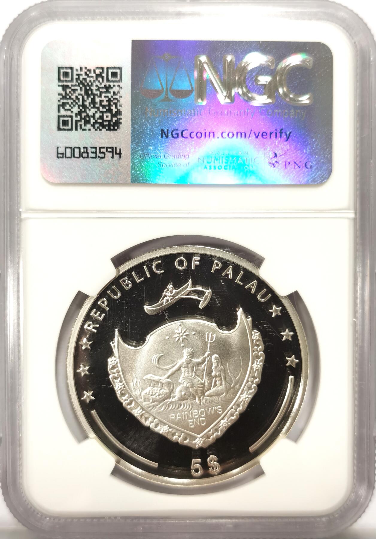 博洋堂世界钱币拍卖第114期（全场包邮） NGC PF70UC 帕劳2013年世界七大奇迹之兵马俑精制银币，满分纯银铌处理。