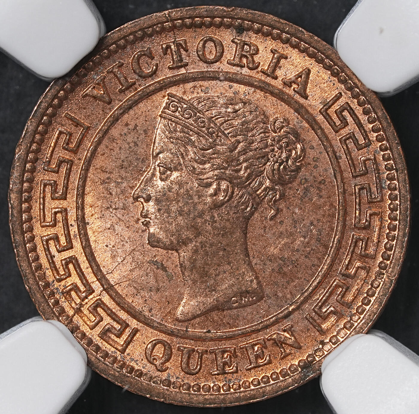 修遠堂世界钱币第六十一期 NGC MS65RB 1890年英属锡兰1/4分铜币