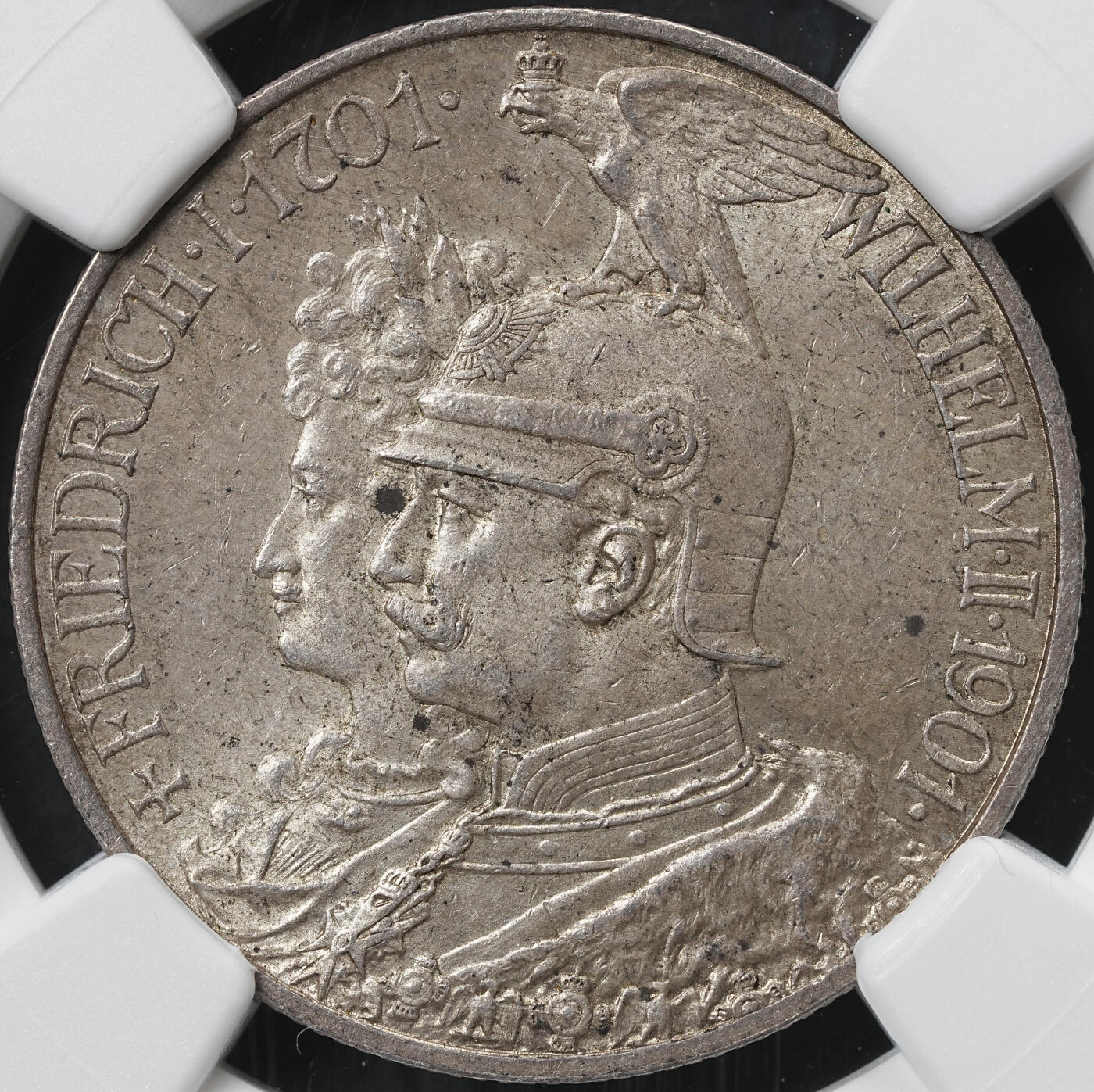 修遠堂世界钱币第六十一期 NGC MS64 1901年普鲁士建国200周年2马克银币