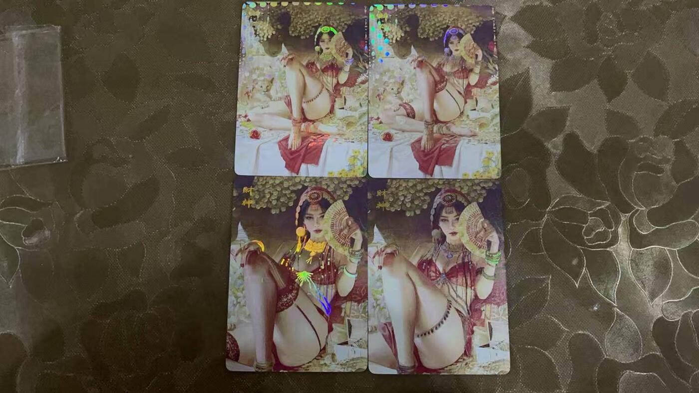 夜之极第八期 （3月15日周六晚10点截拍后参与群福利活动） 燎原出品 神姬传 第一弹 财神 彩闪 全套四张