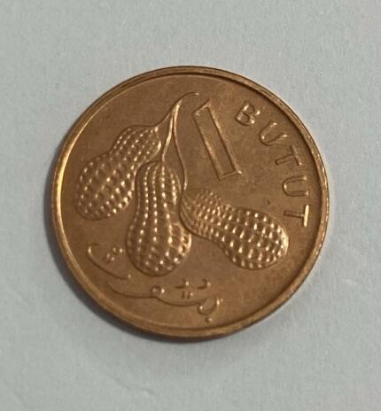 世界各国流通币专场 1998年冈比亚1布图，全新