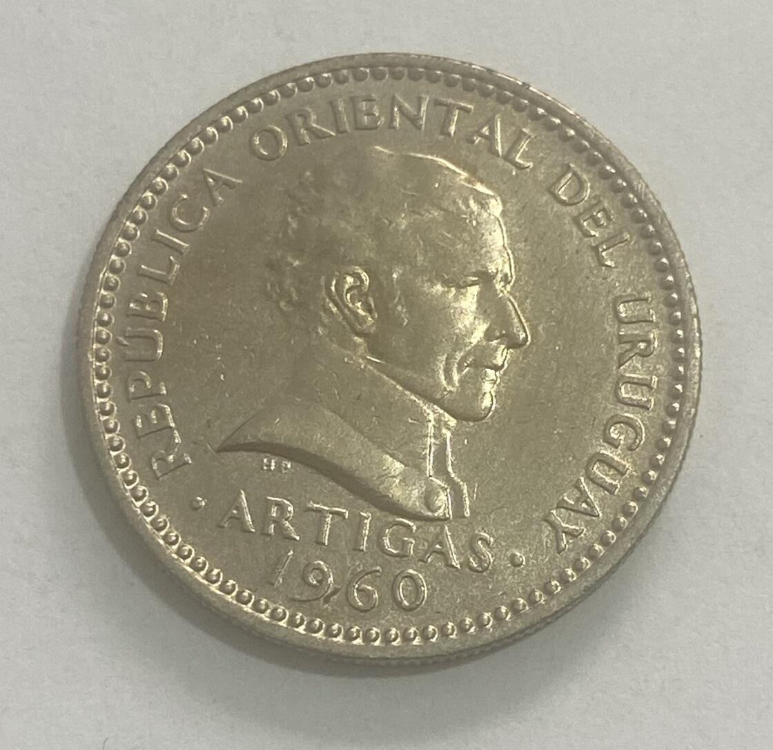 世界各国流通币专场 1960年乌拉圭50分，全新