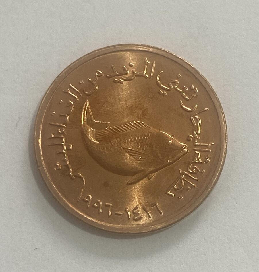 世界各国流通币专场 1996年阿联酋5费尔，全新