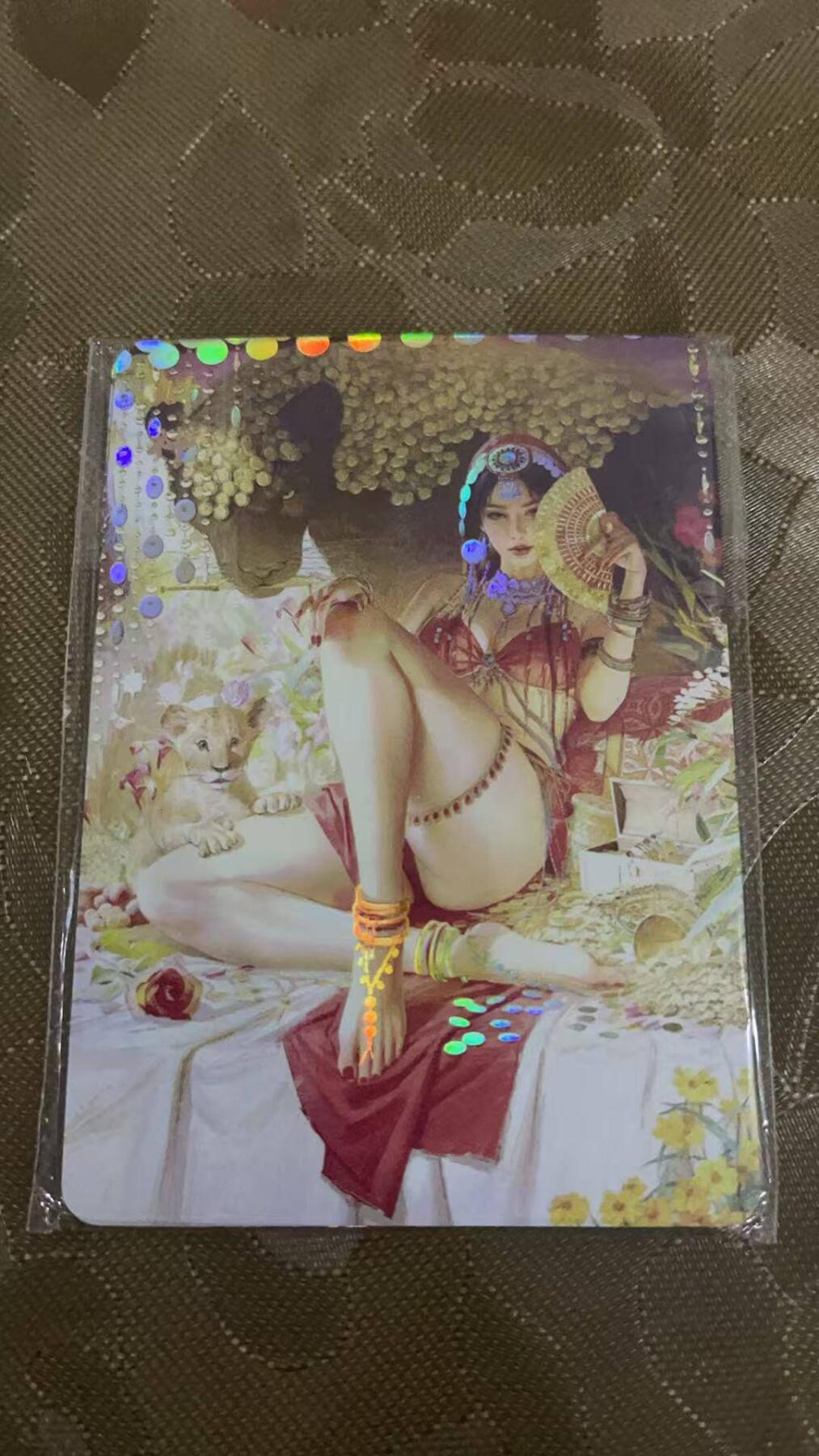 夜之极第八期 （3月15日周六晚10点截拍后参与群福利活动） 燎原出品 神姬传 第一弹 财神 彩闪 全套四张