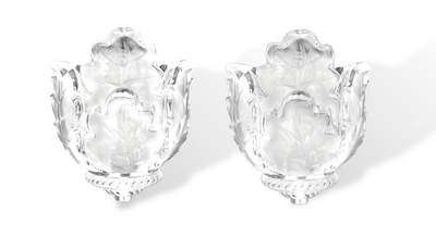上海拍卖行2025年西洋装饰艺术品拍卖会 - 法国LALIQUE"CHENE WALL SCONCE"水晶壁灯(全新)