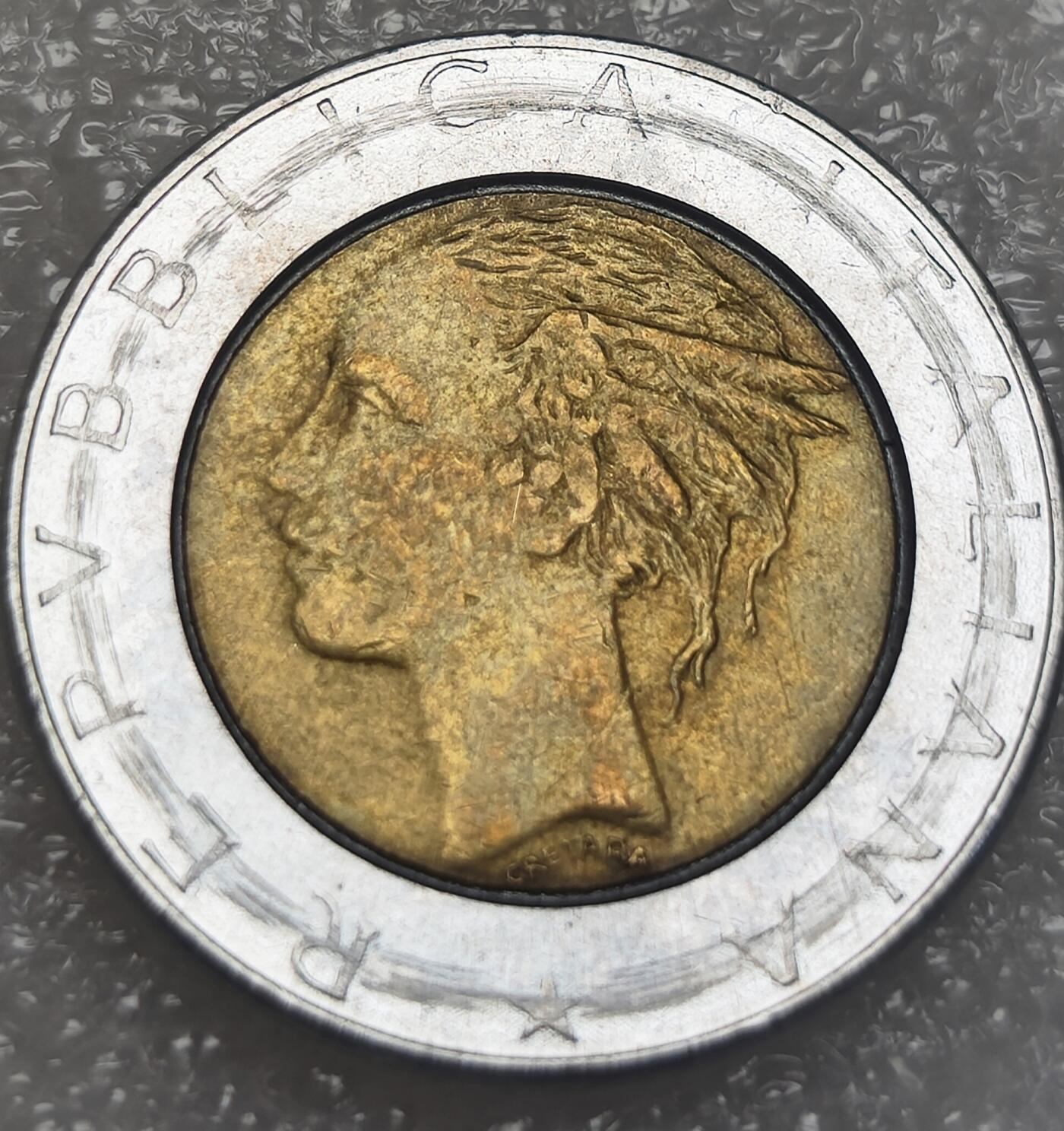 泉币菌-第9场-中外散币乐园 1987年意大利500里拉 25.8mm 