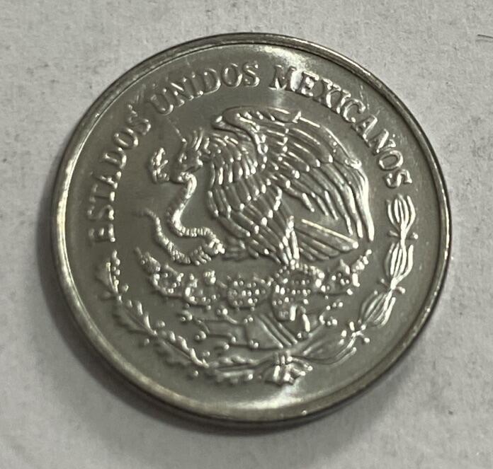 世界各国流通币专场 2001年墨西哥5分，全新