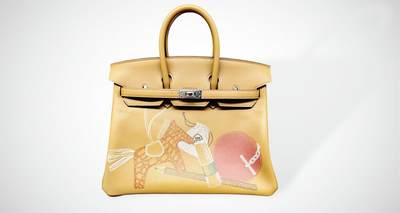 上海拍卖行2025年西洋装饰艺术品拍卖会 - HERMES BIRKIN 25饼干色彩绘限量版(未使用品)