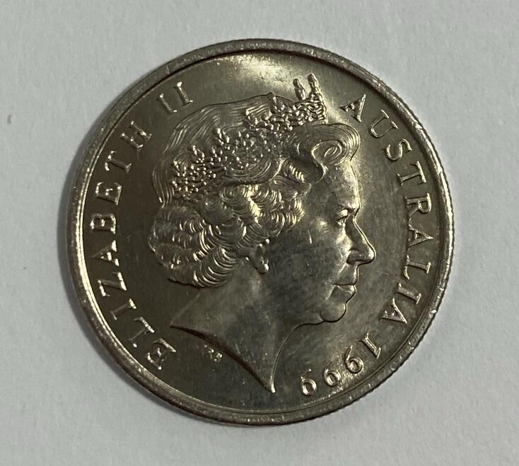 世界各国流通币专场 1999年澳大利亚5分，全新