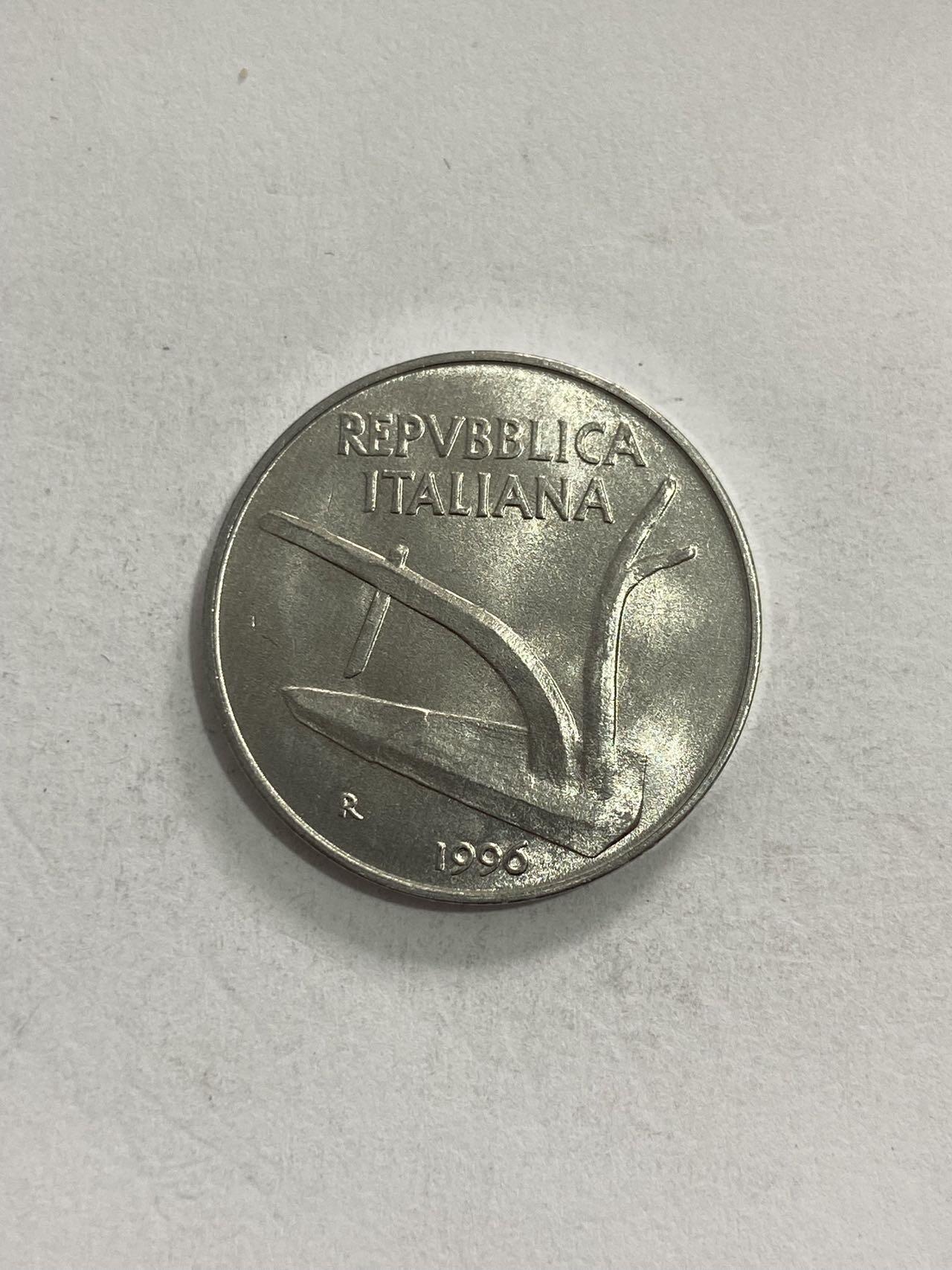 世界各国流通币专场 1996年意大利10里拉，全新