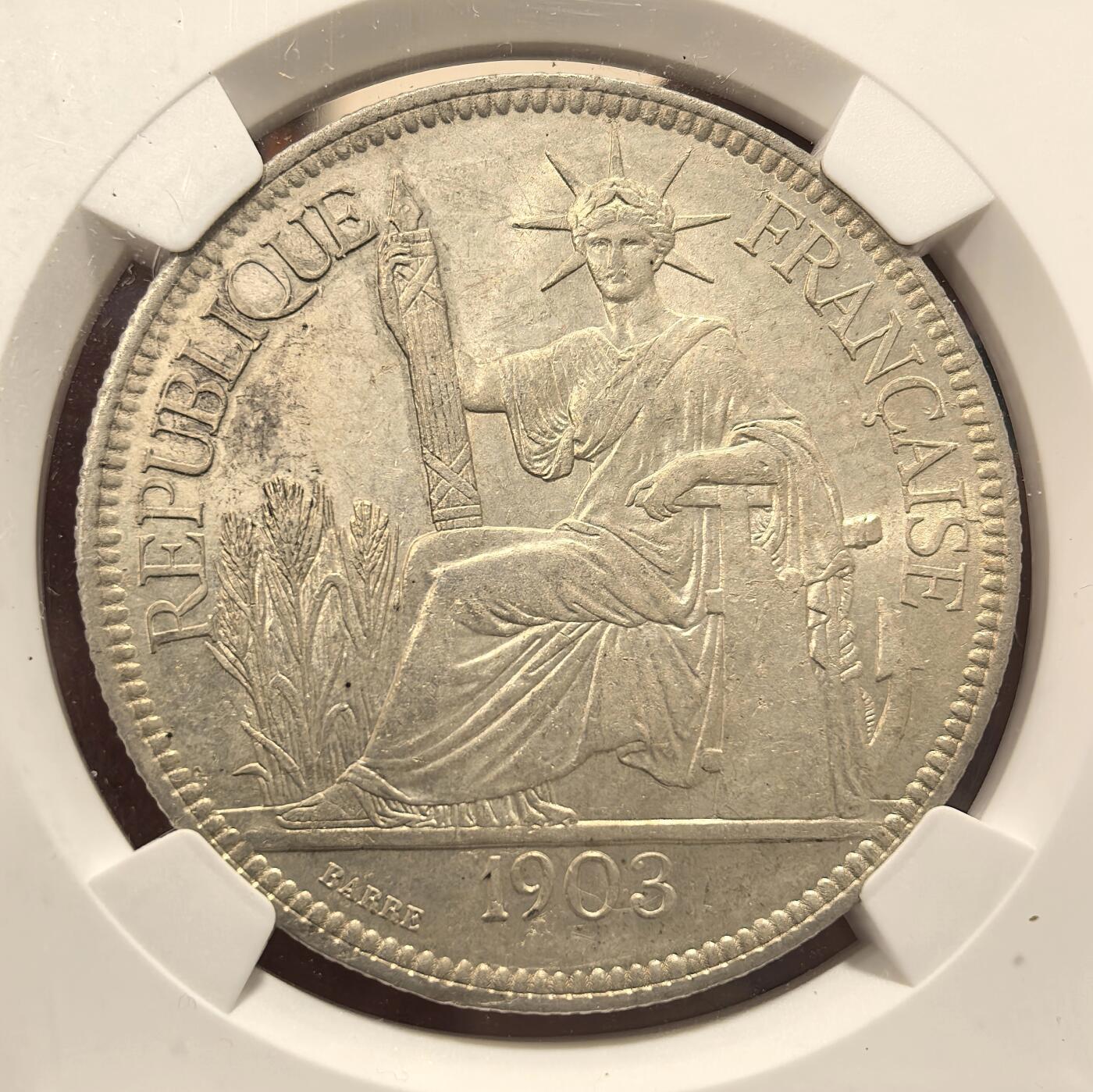 博洋堂世界钱币拍卖第114期（全场包邮） NGC MS61 坐洋1903