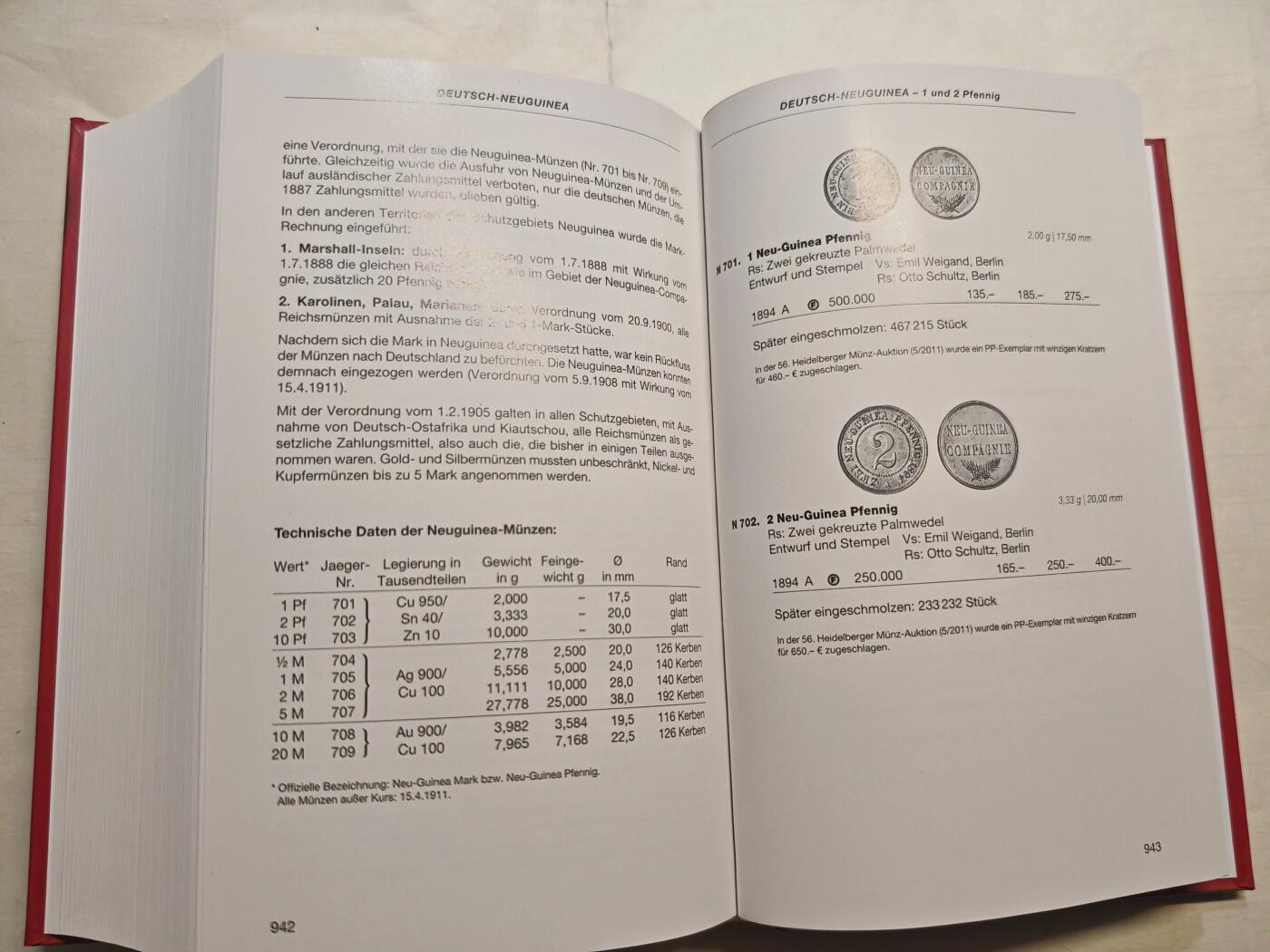 博洋堂世界钱币拍卖第114期（全场包邮） 全新德国耶格目录 1871年至今 全书1020页，书籍较重，德系玩家必备工具书。该拍品运费到付。