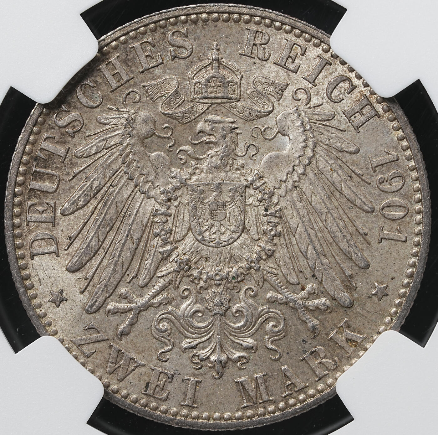 修遠堂世界钱币第六十一期 NGC MS64 1901年普鲁士建国200周年2马克银币