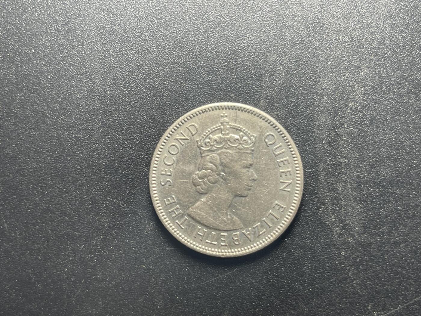 各个国家硬币专场1 香港1973年5毫五毫伍毫镍币硬币伊丽莎白二世23.5mm 