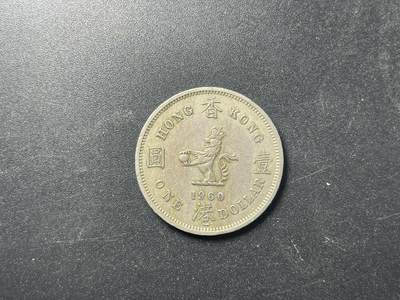 各个国家硬币专场1 香港1973年大1元大一元壹圆伊丽莎白二世镍币硬币齿边30mm 24M561