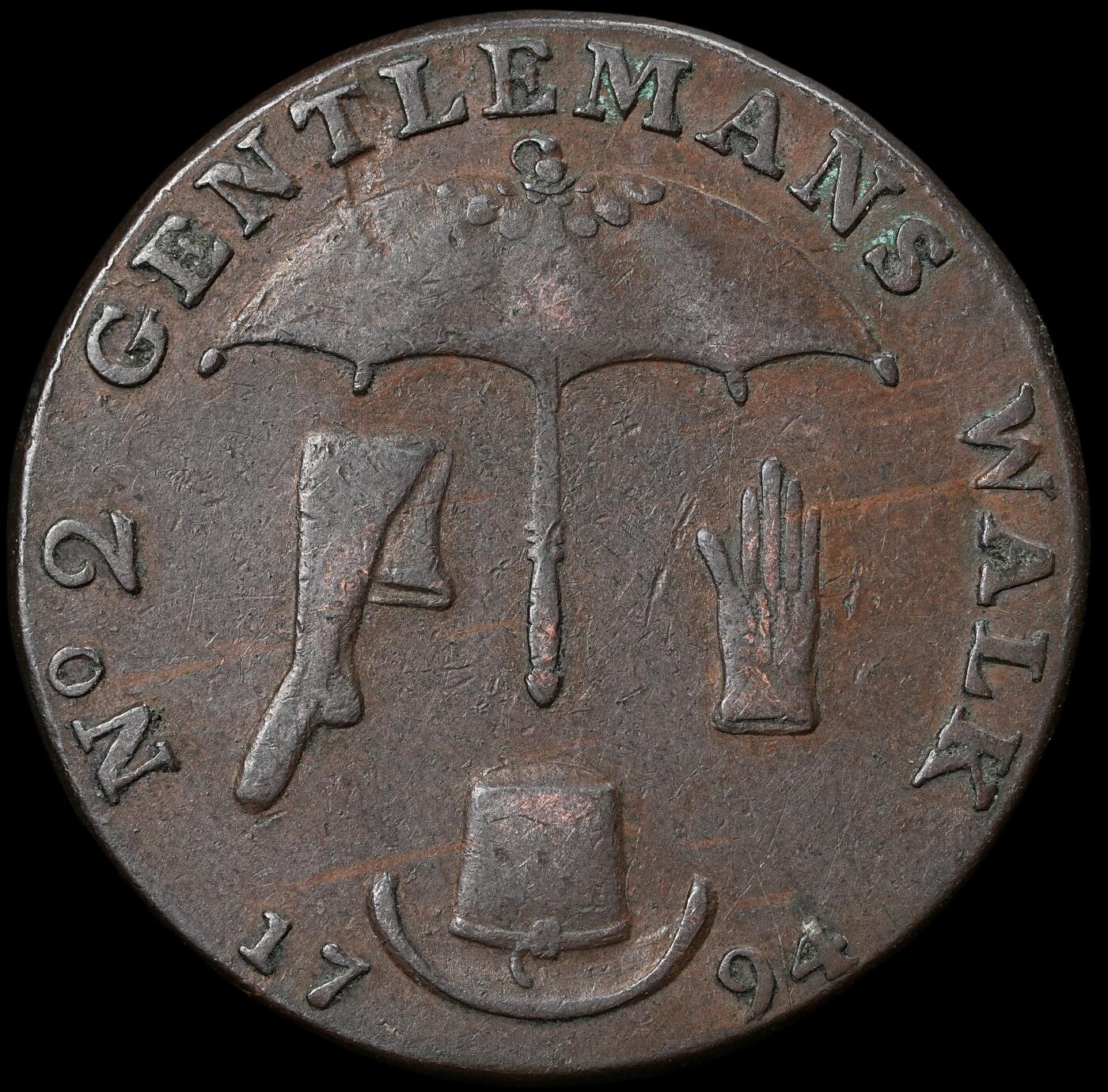 修遠堂世界钱币第六十一期 1794年英国诺维奇1/2便士代用币
