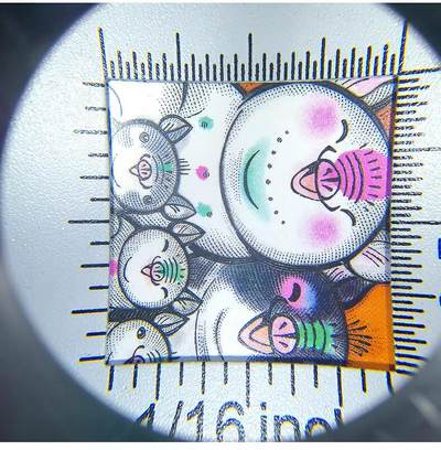 洪涛臻品批发群 精选邮票限时拍卖第1119期  邮票钱币45倍放大镜,带LED灯,与365nm紫光灯,除了图2中的配件还有使用一张说明书。可以轻松看出印刷网点、版别、荧光、油墨、霉点等